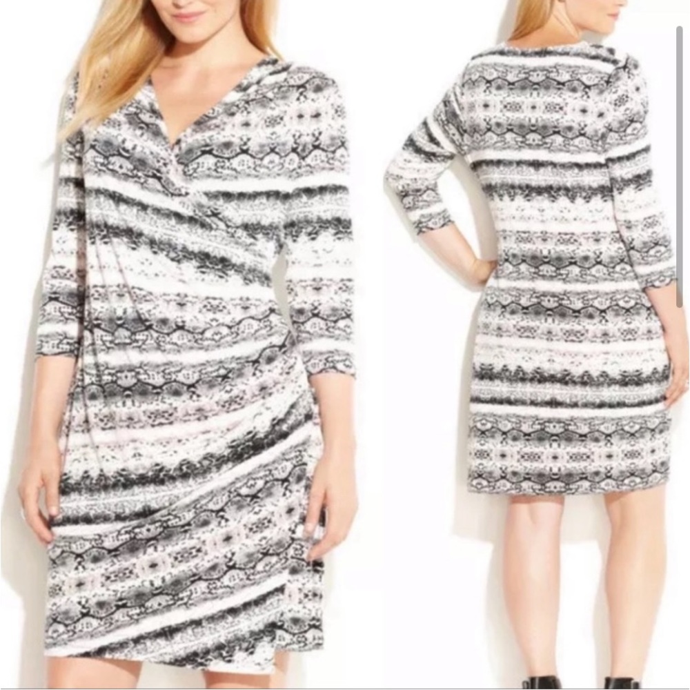 Calvin Klein Snake Wrap Dress Size 6